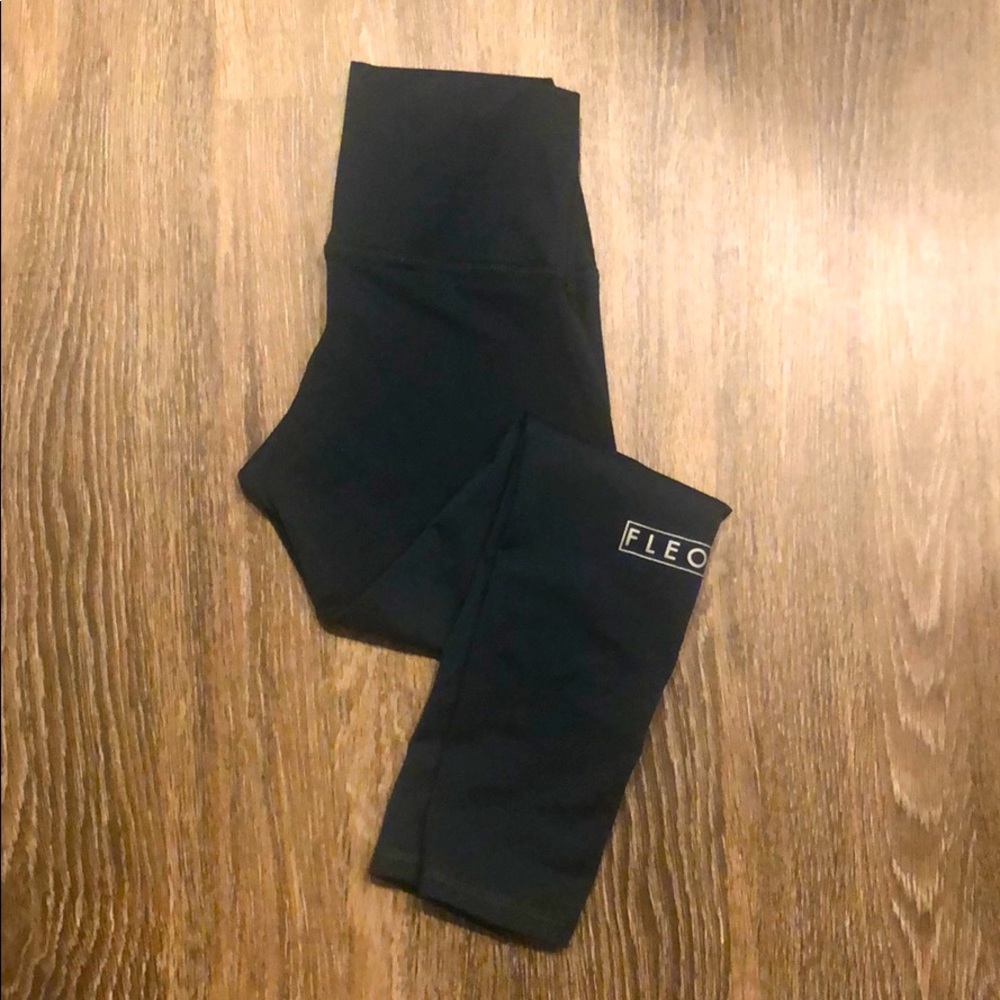 Forest green fleo leggings